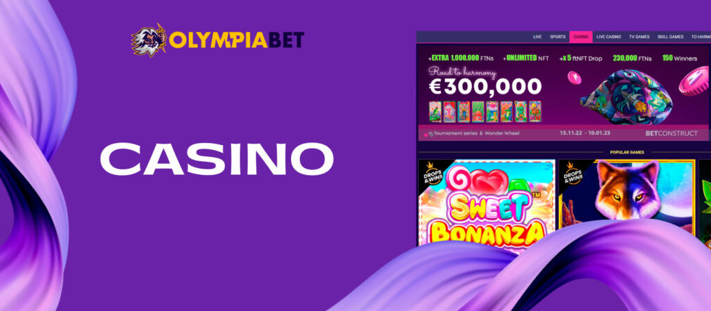 Olympiabet casino is very rich and has thousands of games