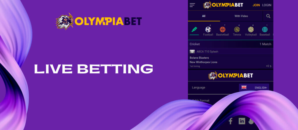 Live BettingIf you prefer live betting, Olympliabet has everything you need at your fingertips. Live is a separate section with all the matches available for live betting