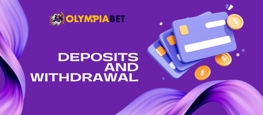 At Olympiabet, you can make transactions through the app