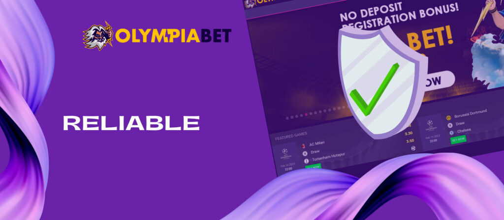 Olympiabet is reliable and licensed by the government of Curacao