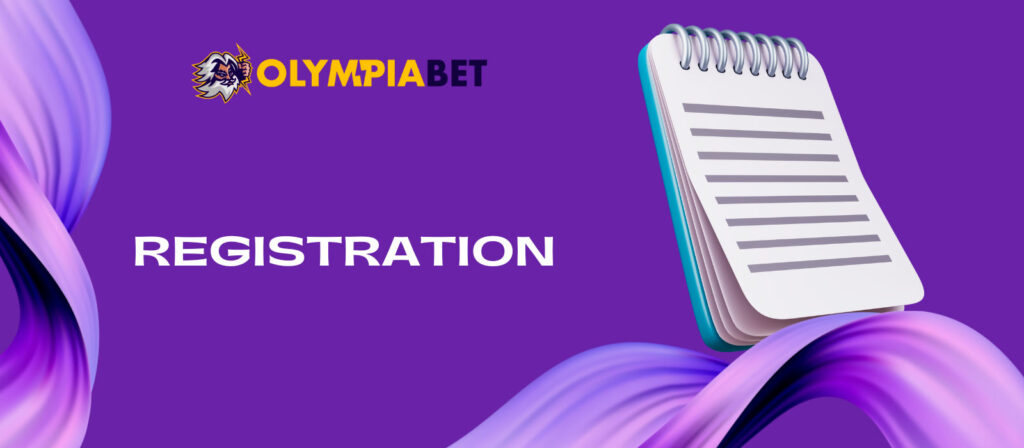 Fill in the data and register on the Olympiabet website