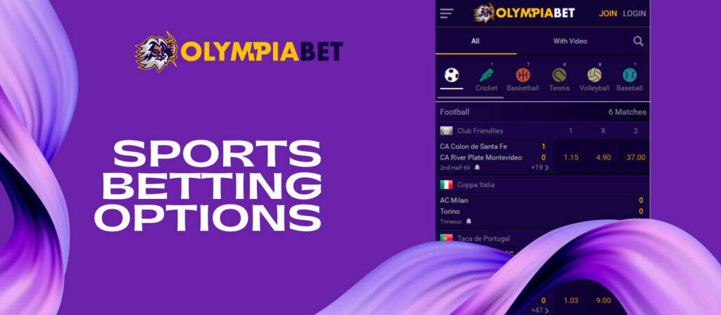 What are the options for betting on sports